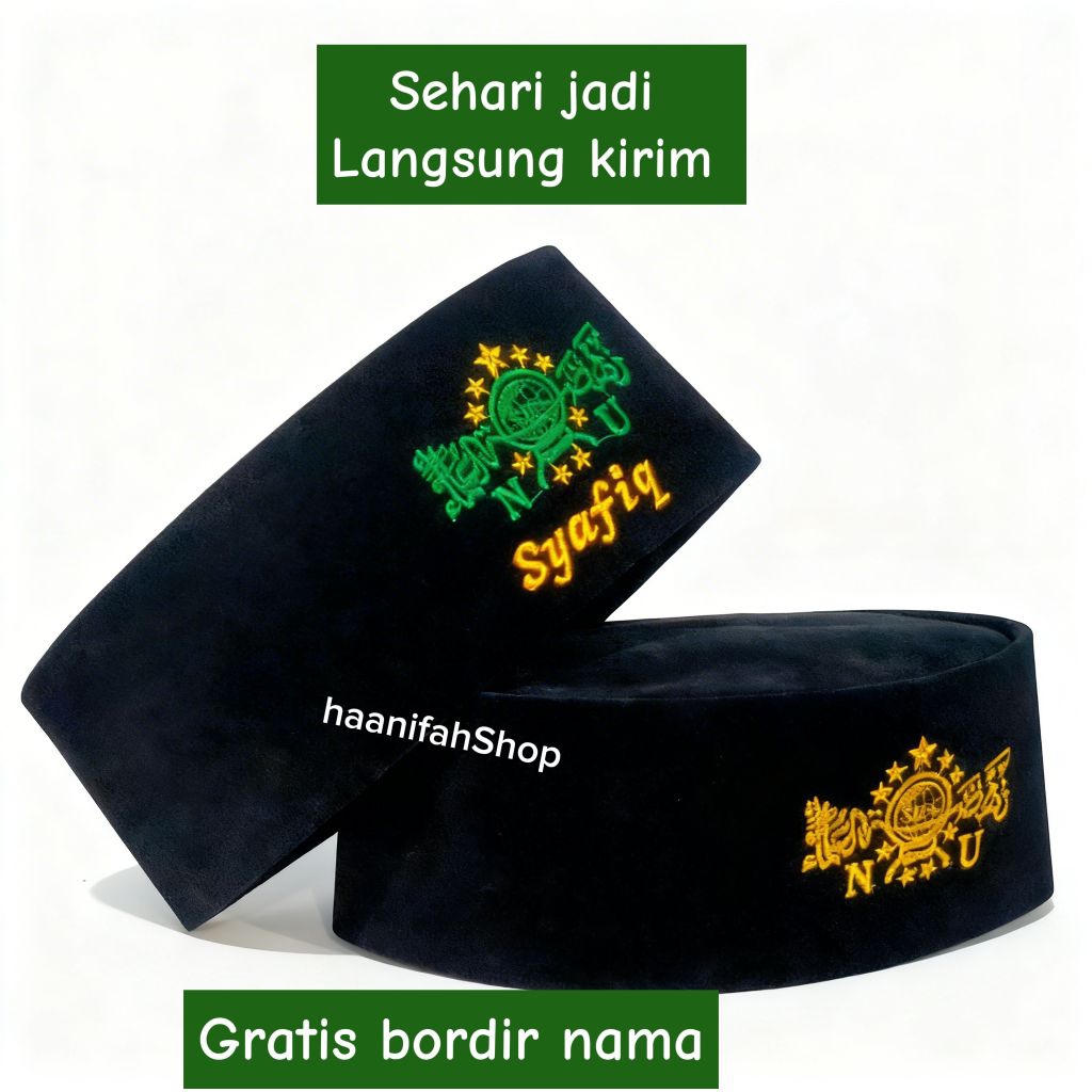 Peci Songkok Presiden Anak dan Dewasa Gratis bordir Nama