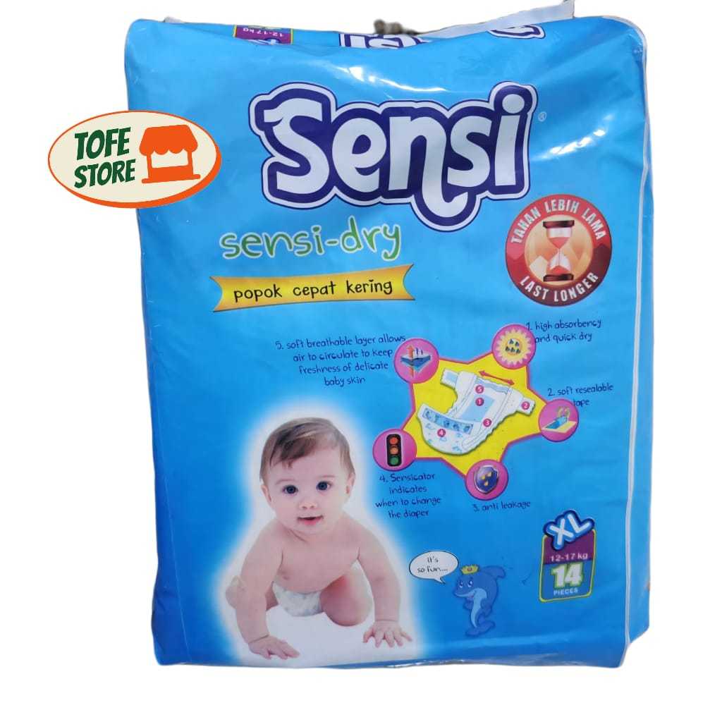 SENSI DRY XL14 | Sensi Popok Bayi | Popok Bayi Sensi | Popok Bayi