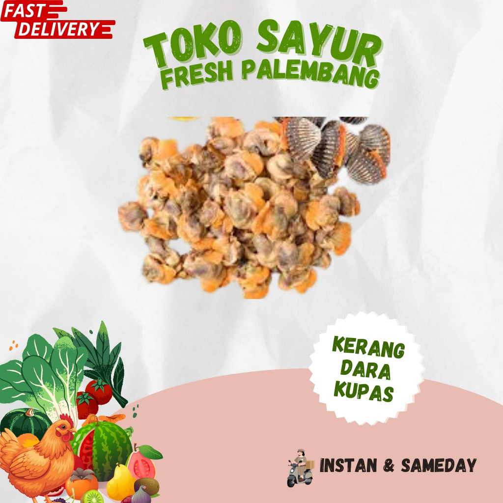 Kerang Dara Darah Kupas Fresh - Toko Sayur Fresh Palembang