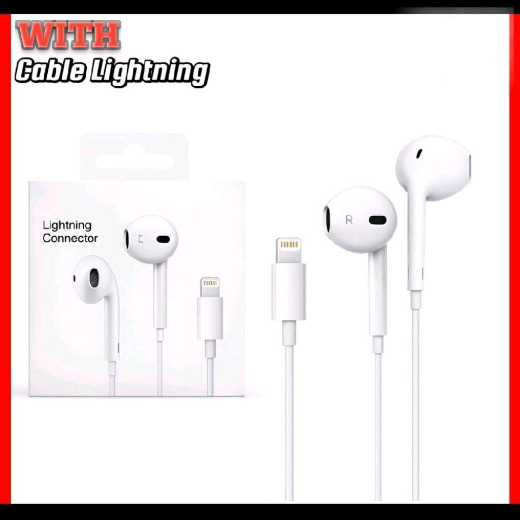 Earphone Lightning iPhone Original 100%