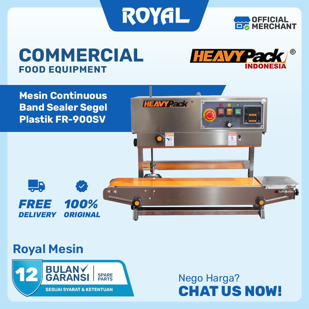 Heavypack Continous Band Sealer | Mesin Sealer Horizontal & Vertikal