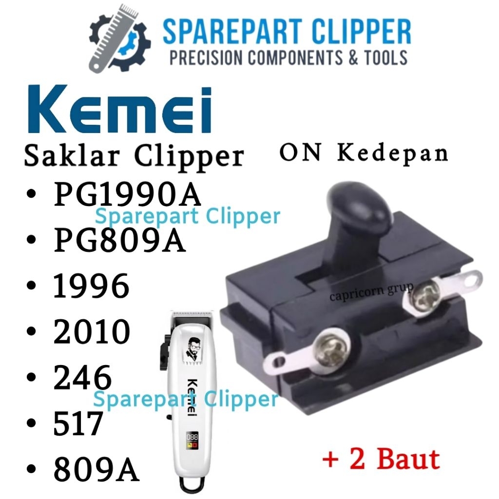 Saklar Kemei 809A 1996 517 Switch On Off Mesin Cukur Kemei #SaklarHitam