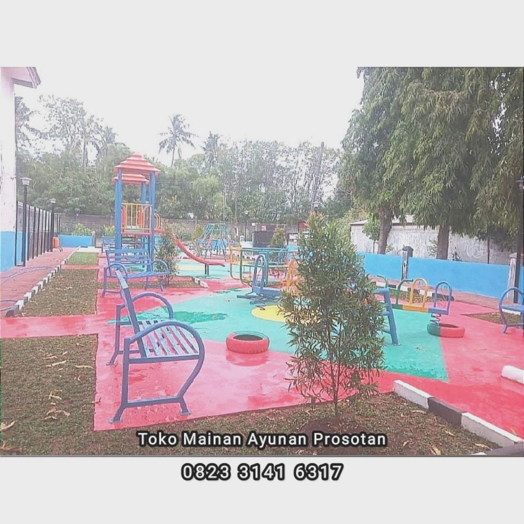 Mainan Ayunan Set Perosotan - Mainan Ayunan Set Prosotan - Playground Ayunan - Mainan Anak Tk Paud -