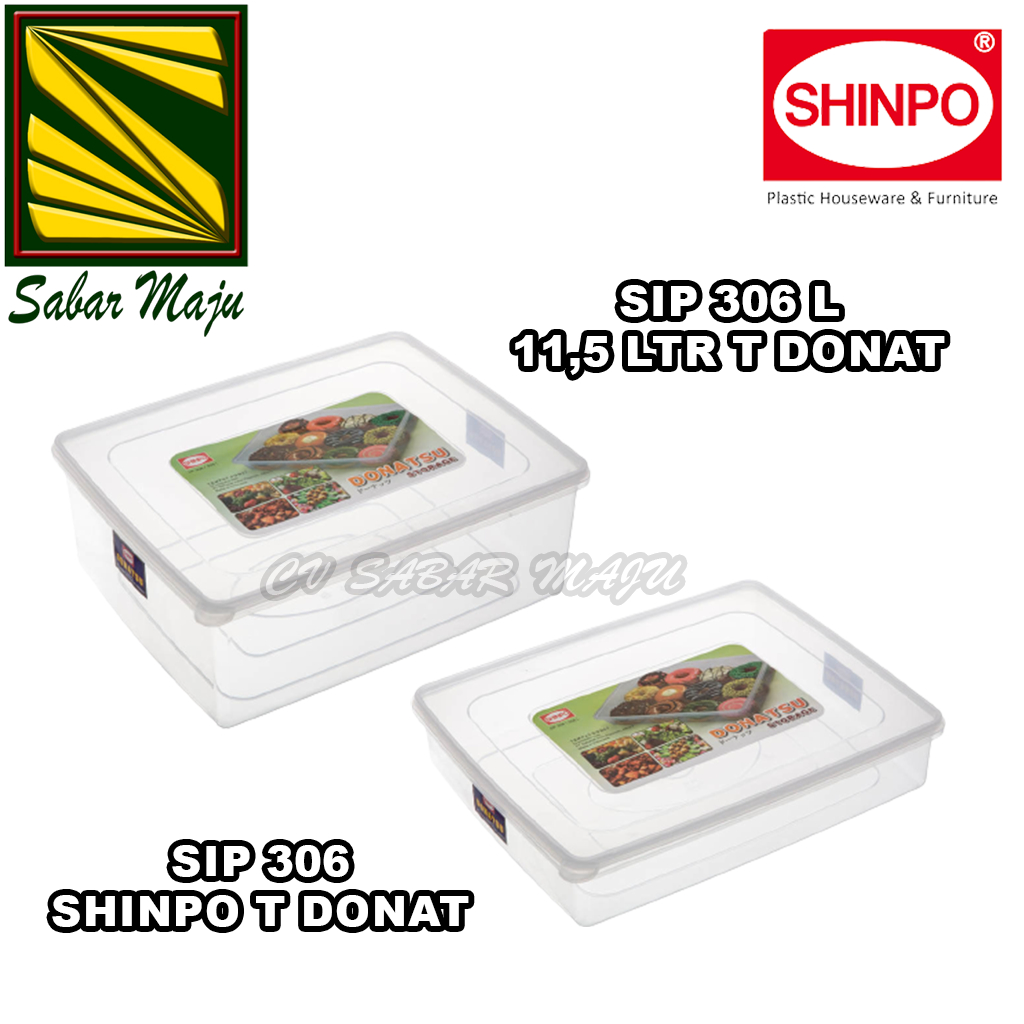 Tempat Donat, Kotak Donat BPA Free 306, 306 L Shinpo