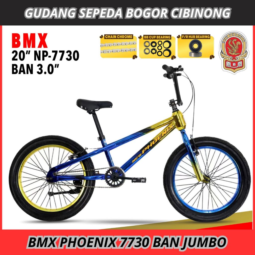Sepeda Bmx Anak Laki Laki Phoenix 7730 BAN JUMBO 3.0 BEARING