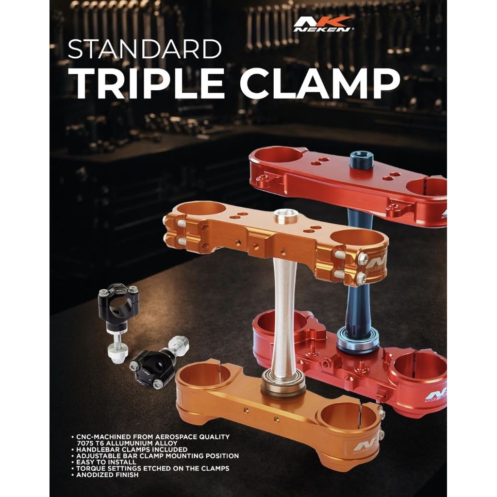Triple Clamp NEKEN Cnc Alloy T6 Anodized - KTM CRF250/450