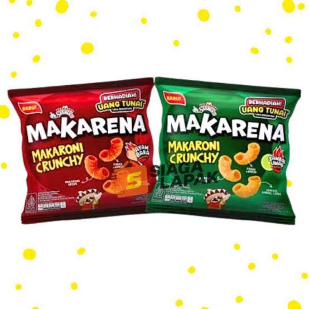Makarena Snack Makaroni Berhadiah Uang Tunai Jika Beruntung 20g 1 Renceng Isi 10 Pcs