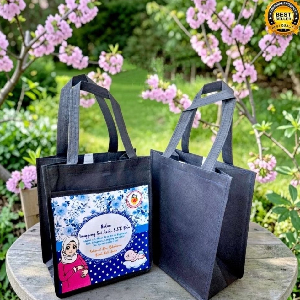 Tas Souvenir Bidan/Hampers Persalinan Kantong/Tas Partus/Tas Posyandu Custom