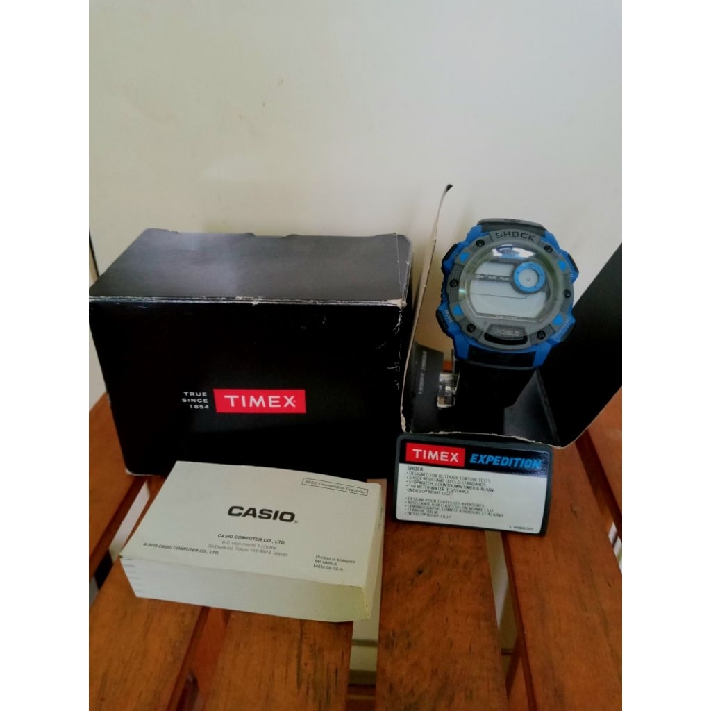 TIMEX Expedition Indiglo TW4B00700 / Jam Tangan Expedition Base Shock G-Shock Indiglo Digital