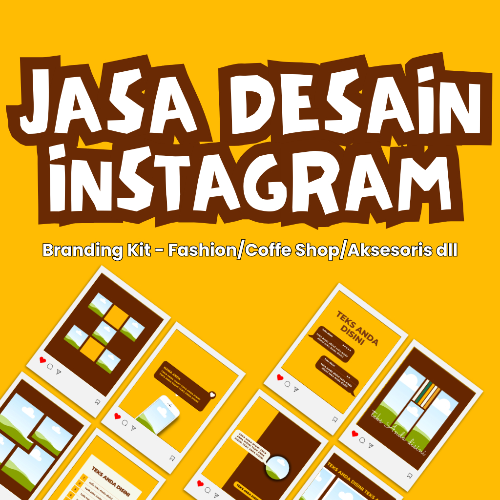 Jasa Desain Feed Instagram Coffee Shop & Cafe | Konten Menu Estetik, Katalog Coffee, Urban & Minimal
