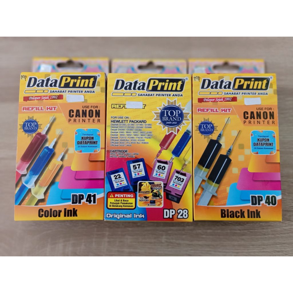 Data Print Refill Kit, Paket Pengisian Ulang Tinta Printer
