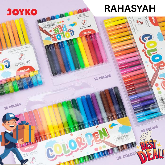 Joyko Washable Spidol Set 12/24/36/48 Warna