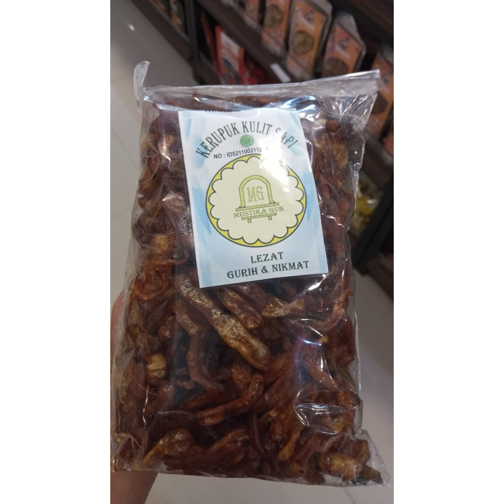 Kerupuk kulit sapi mentah