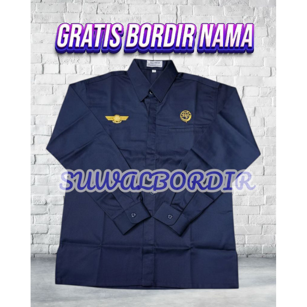 KEMEJA WING DGCA TERBARU SERAGAM WING DGCA KEMEJA PERHUBUNGAN DGCA KEMEJA BORDIR DGCA KEMEJA BORDIR 