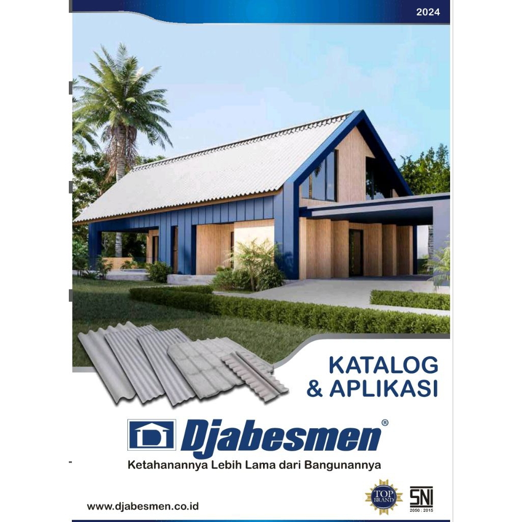 Atap Rumah ASBES DJABESMEN 14 Gelombang Kecil | Atap Semen LENGKAP SEMUA UKURAN 300/270/240/210/180/