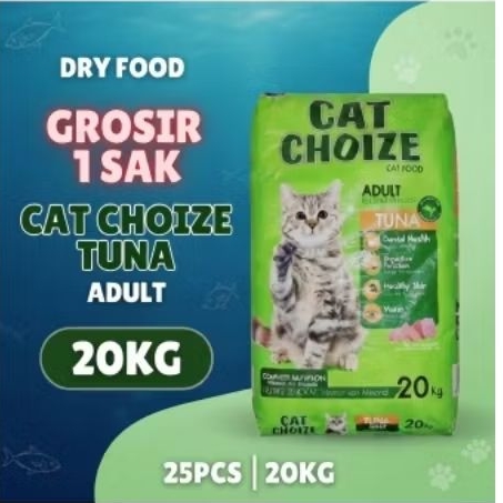 GROSIR CAT CHOIZE 1 SAK 20 KG / CAT CHOIZE DEWASA