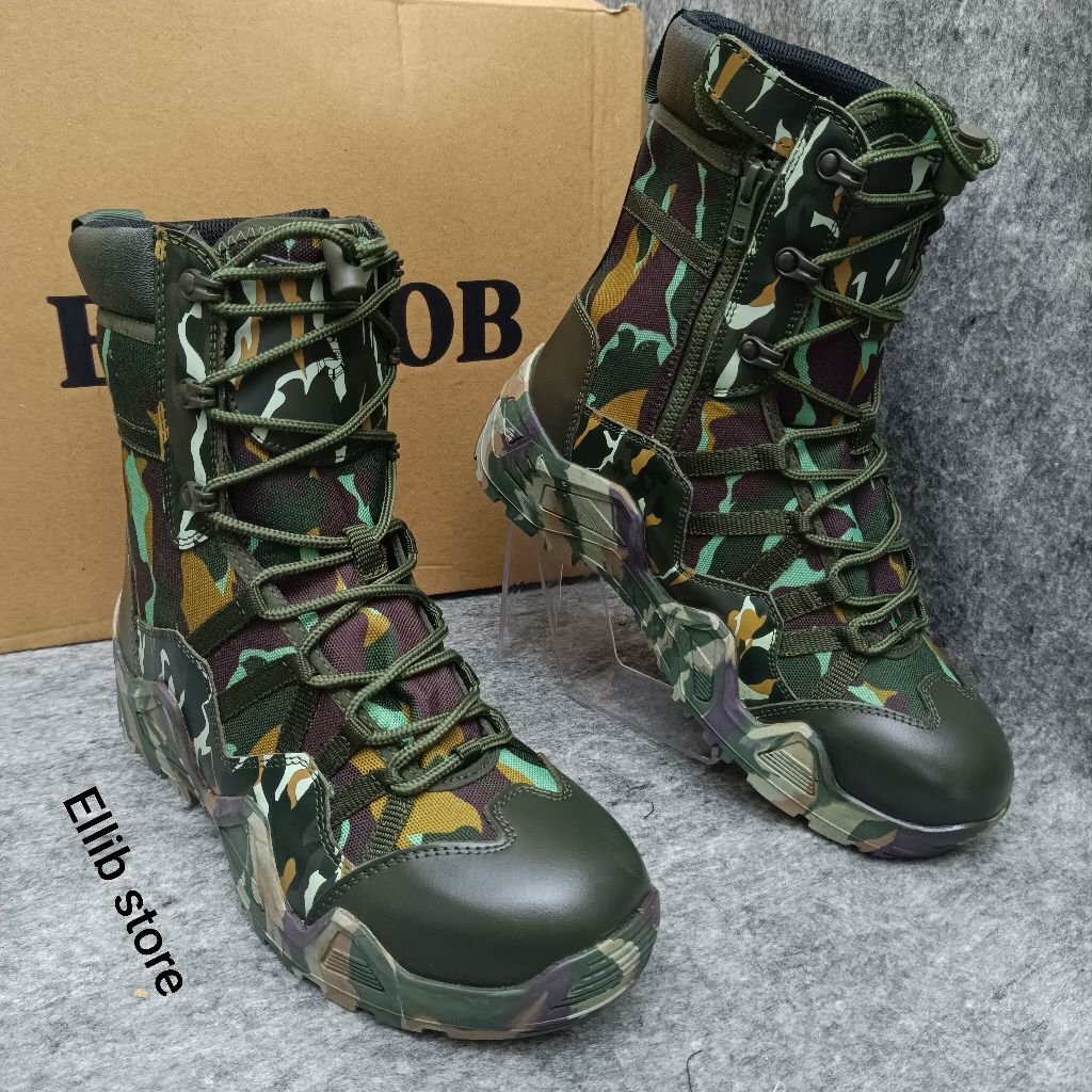 Sepatu PDL Loreng BRIMOB 2025 / Sepatu PDL Loreng BRIMOB / Sepatu PDL Brimob