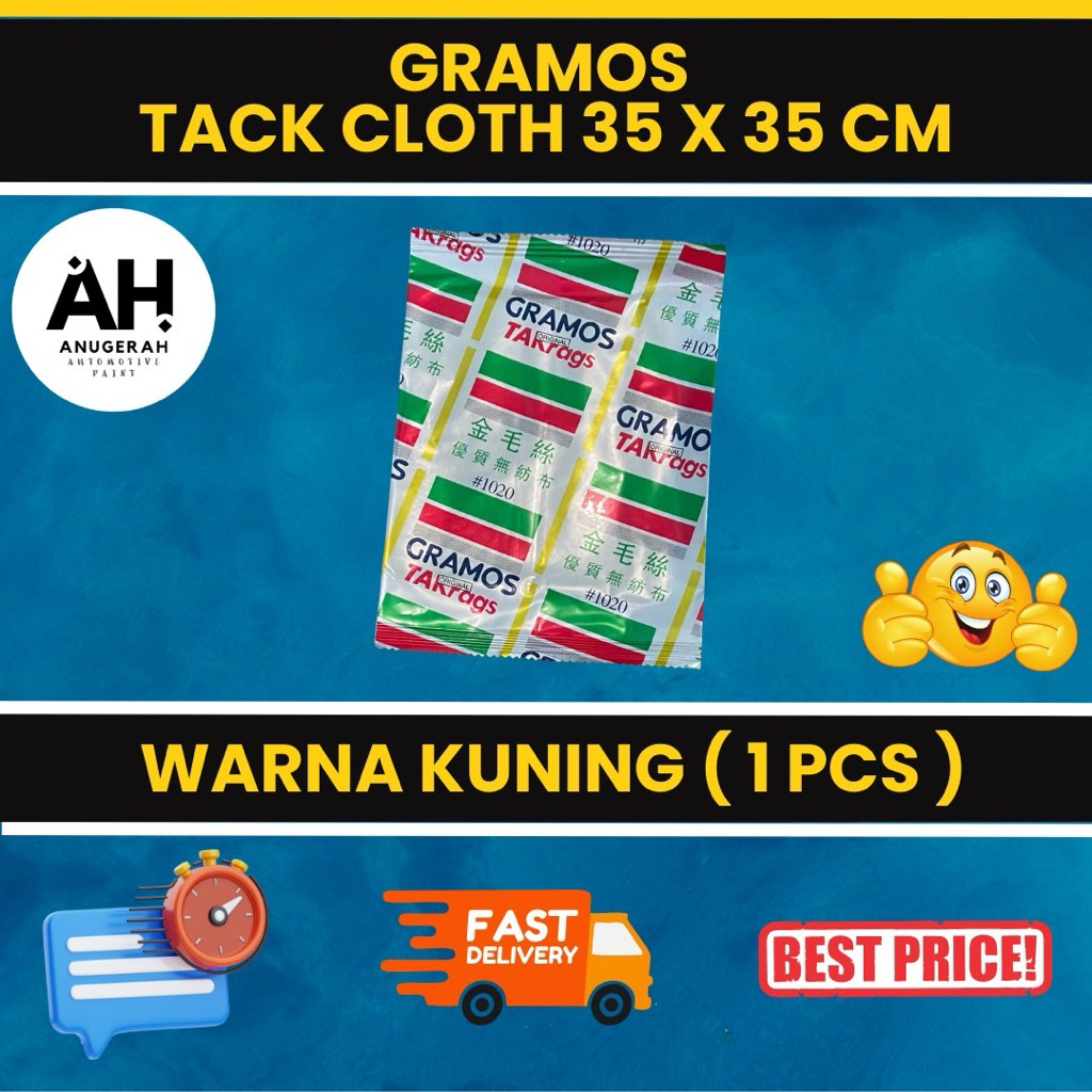 Gramos Tack Cloth Warna Kuning (1 PCS)