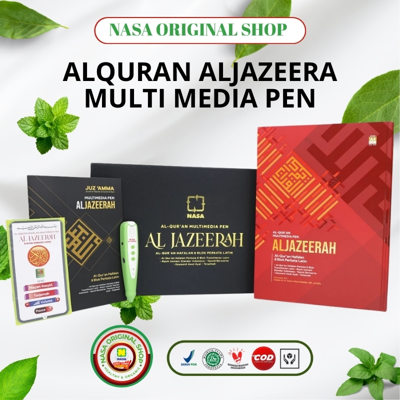 Quran Pen Al Jazeerah 16GB Talking Quran Digital Tajwid Warna Terjemahan Per Kata Full Audio