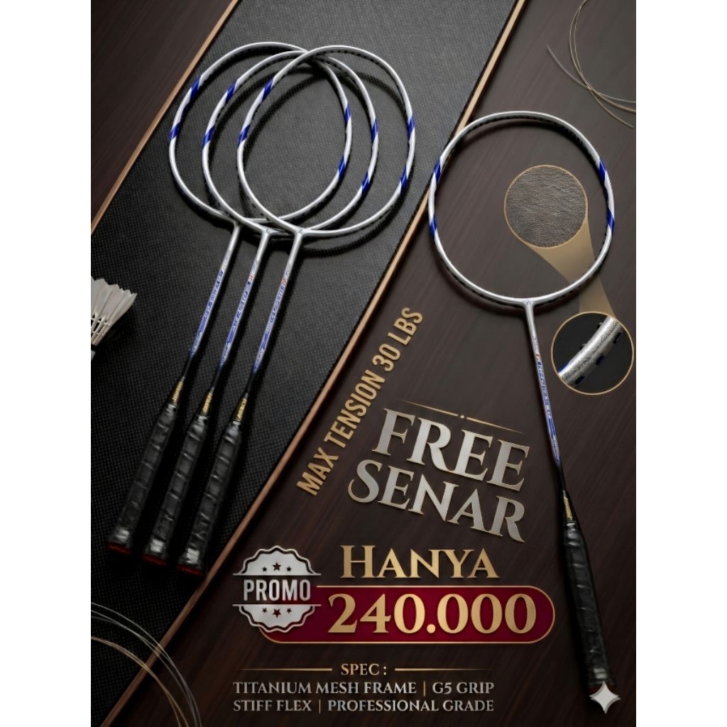 RAKET BADMINTON BULUTANGKIS ASHAWAY TI 100 TITANIUM MESH