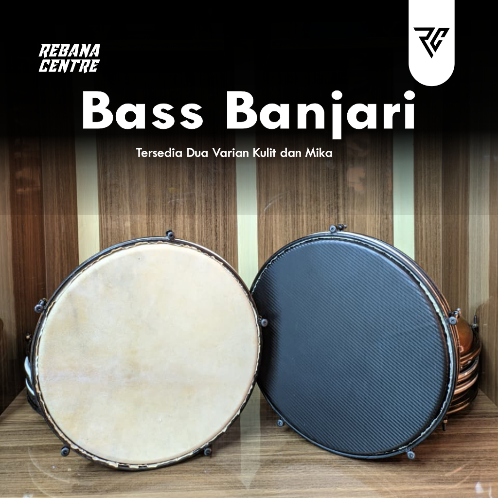 Bas Banjari 1 Set Aha Premium Ukuran 14 inch dan 16 inch | Rebana Centre Jepara