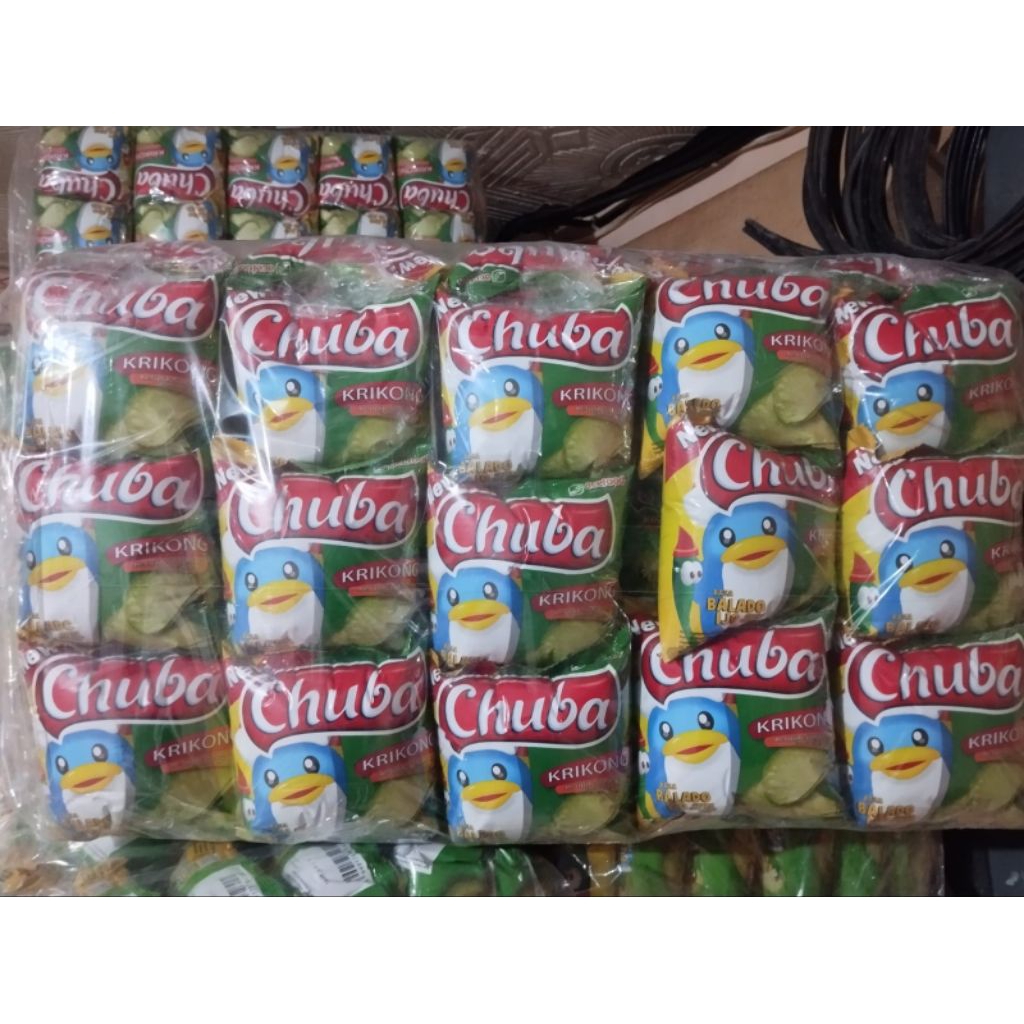 BERKAH Chuba Keripik Singkong 12gr Balado Keju Balado Ijo Cemilan Jadul