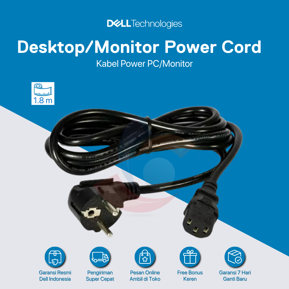 Dell Kabel Power Desktop PC / Monitor