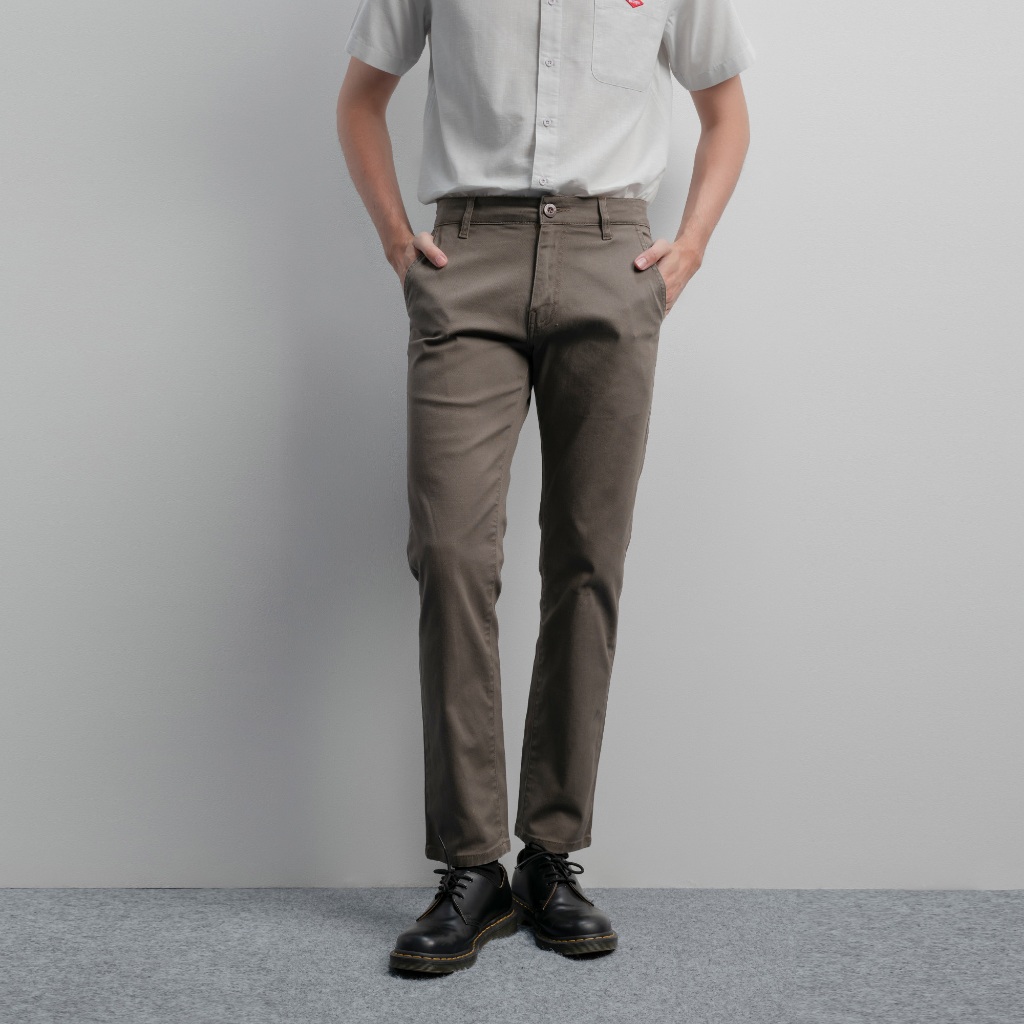 Lee Cooper Slim Fit Long Chino Philips Cement