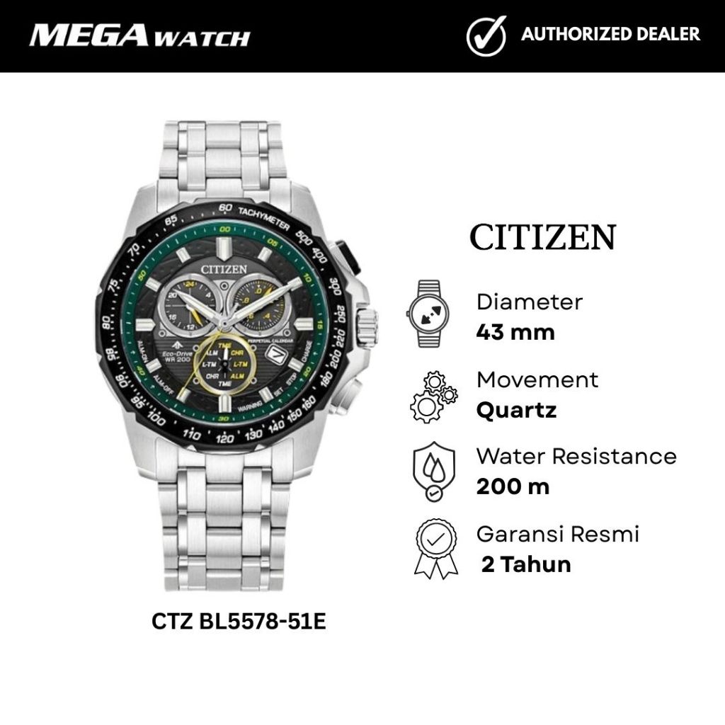 Jam Tangan CITIZEN Pria Original CTZ BL5578-51E Promaster MX