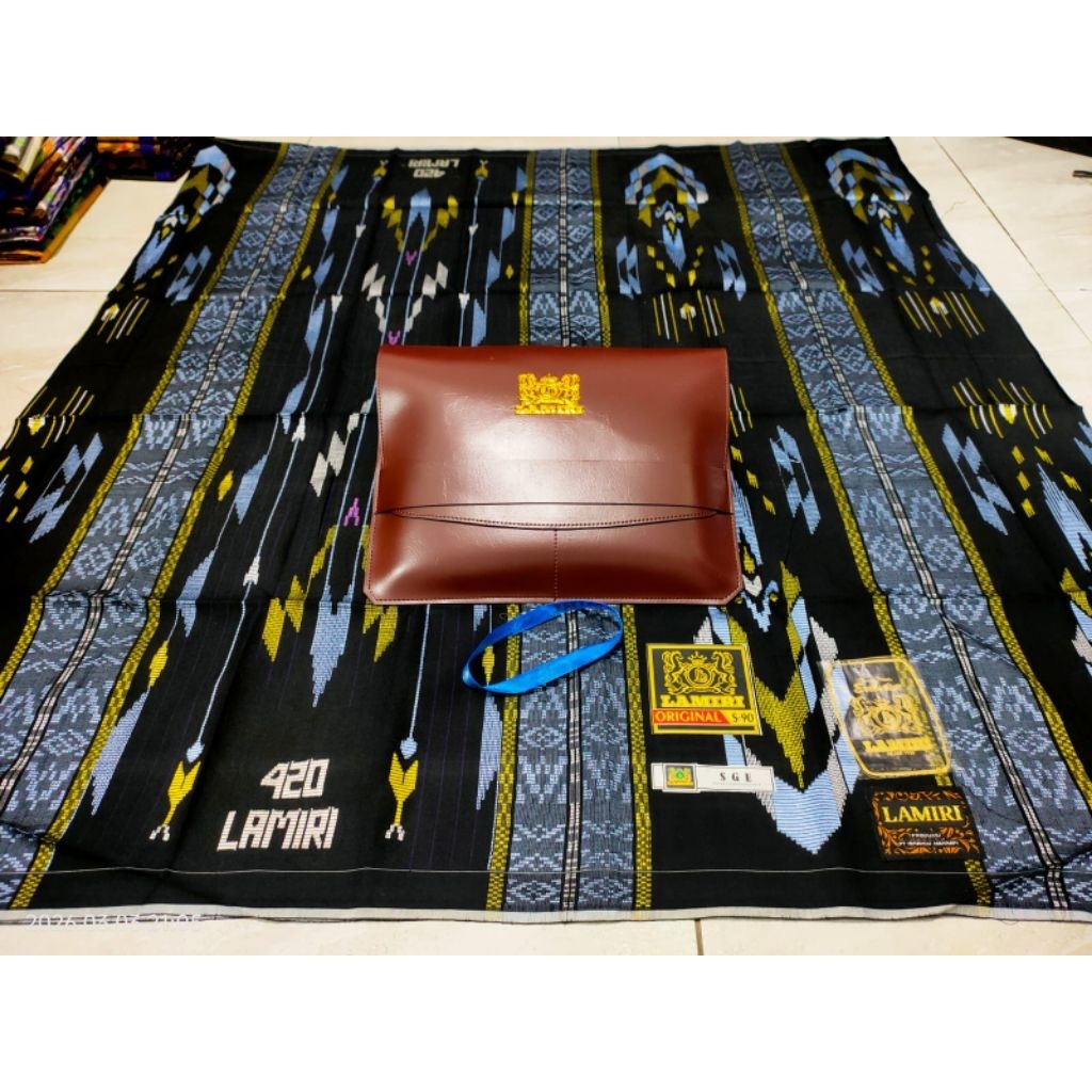 SARUNG LAMIRI TIPE SGE FULL SONGKET 420 JAHITAN TENGAH FULL SUTRA BISA COD