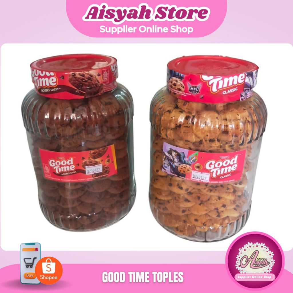 GOOD TIME COOKIES TOPLES BESAR KACA Netto 1,5kg