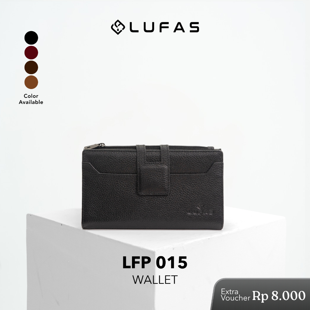 [LFP015 Wallet] LUFAS Dompet Lipat Wanita / Leather Wallet Kulit Sapi Asli Elegan