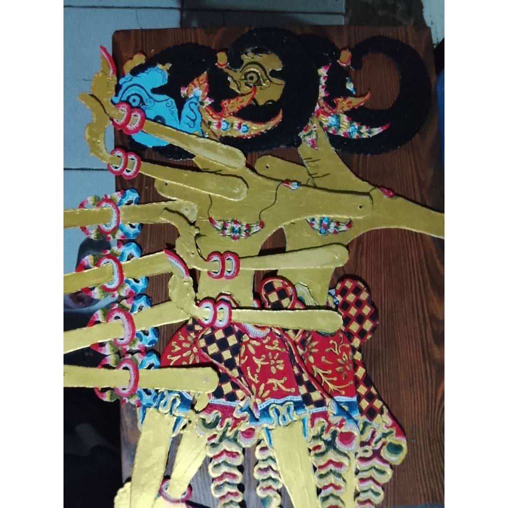 wayang kertas alusan antasena bahan duplek tebal