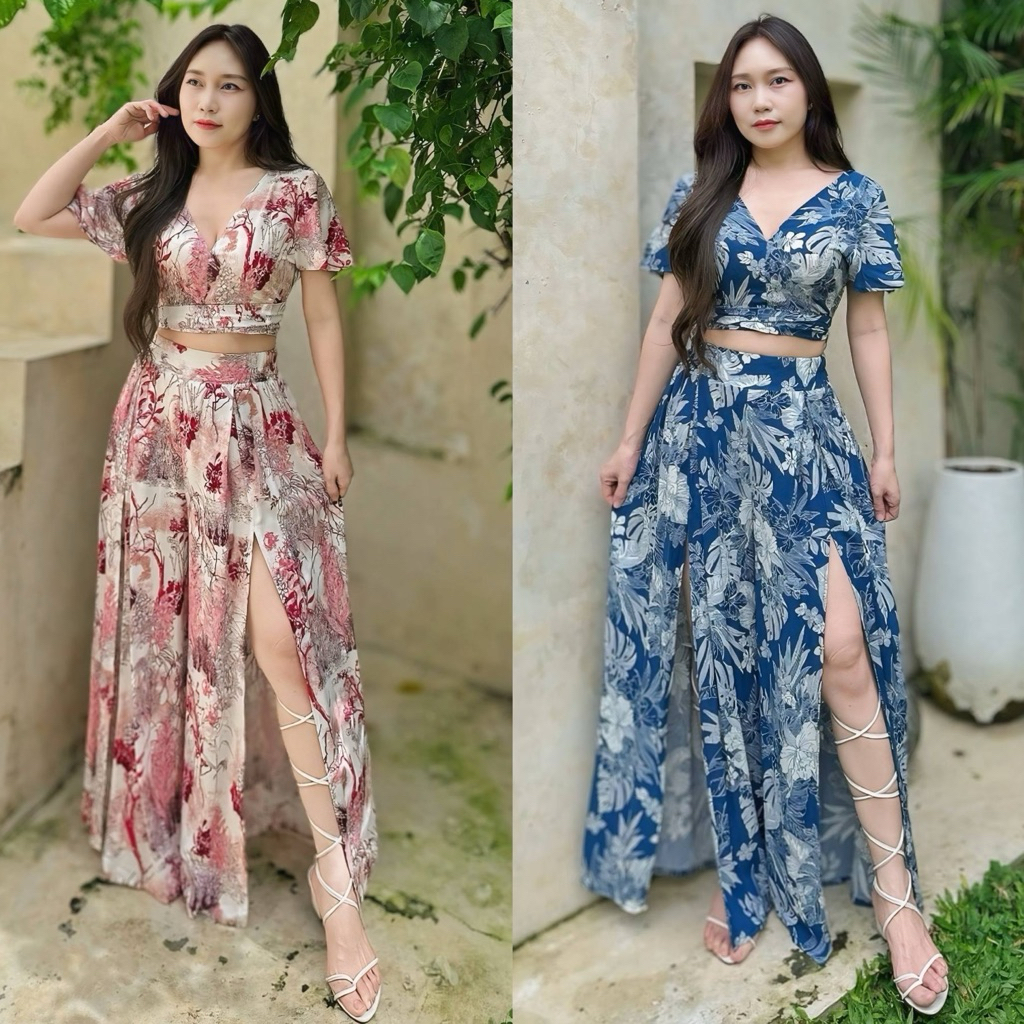 Tantanshop88/Renata set/setelan wanita/setelan sexy/setelan pantai/setelan Bali/korean style