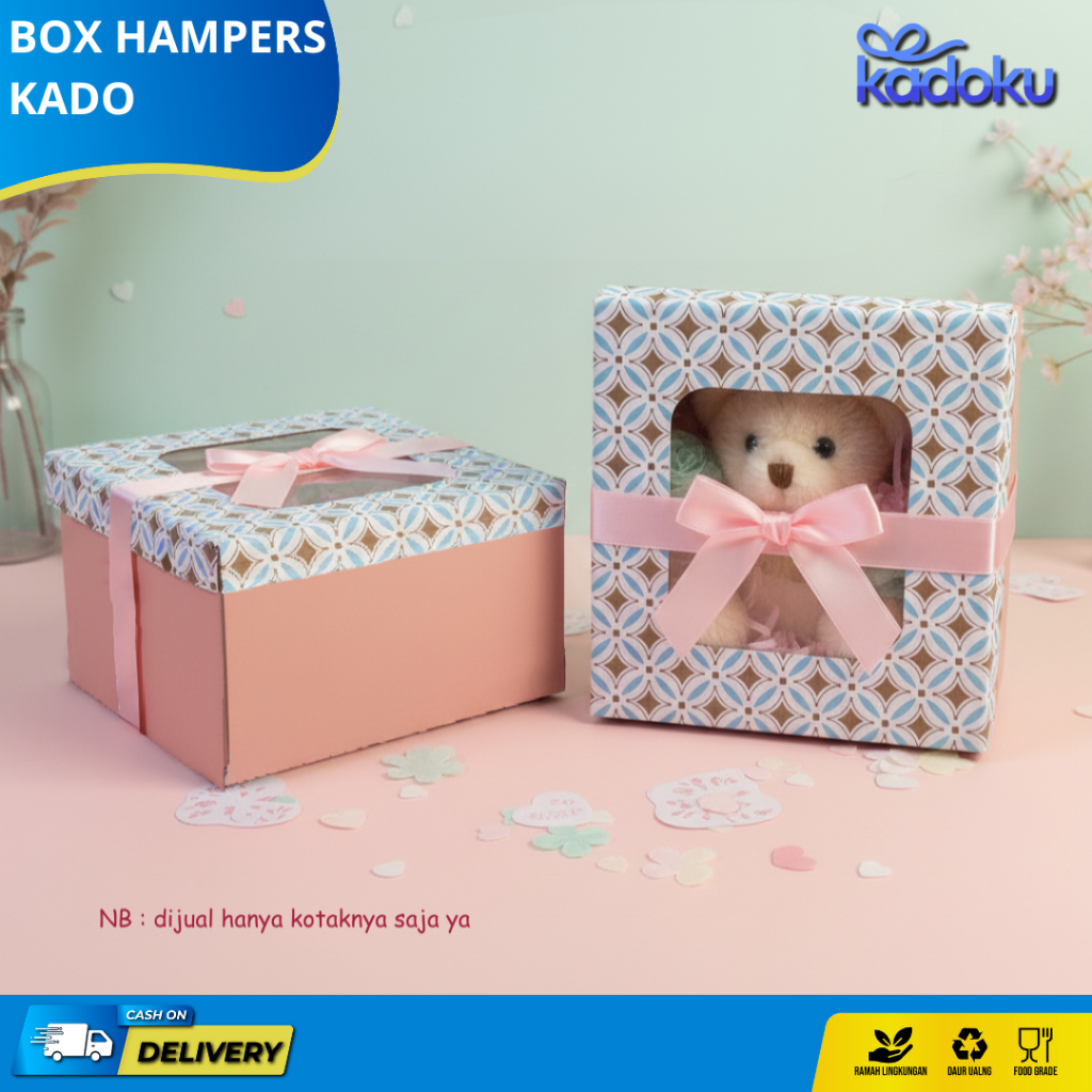 Box Hampers Gift Box Kotak Kado Ulang Tahun Kardus Aesthetic Packing Dus Set Hadiah Unik Bungkus