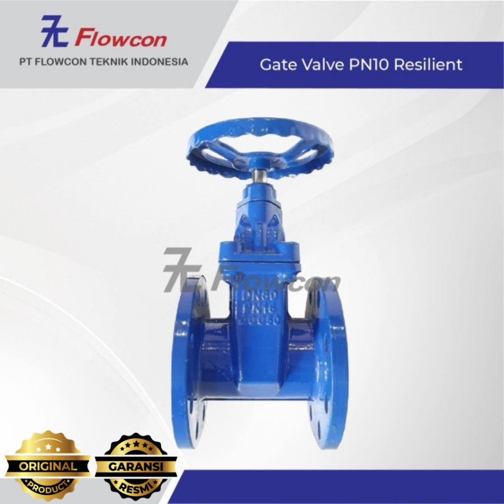 GATE VALVE RESILIENT PN10 SIZE 6" FLOWCON