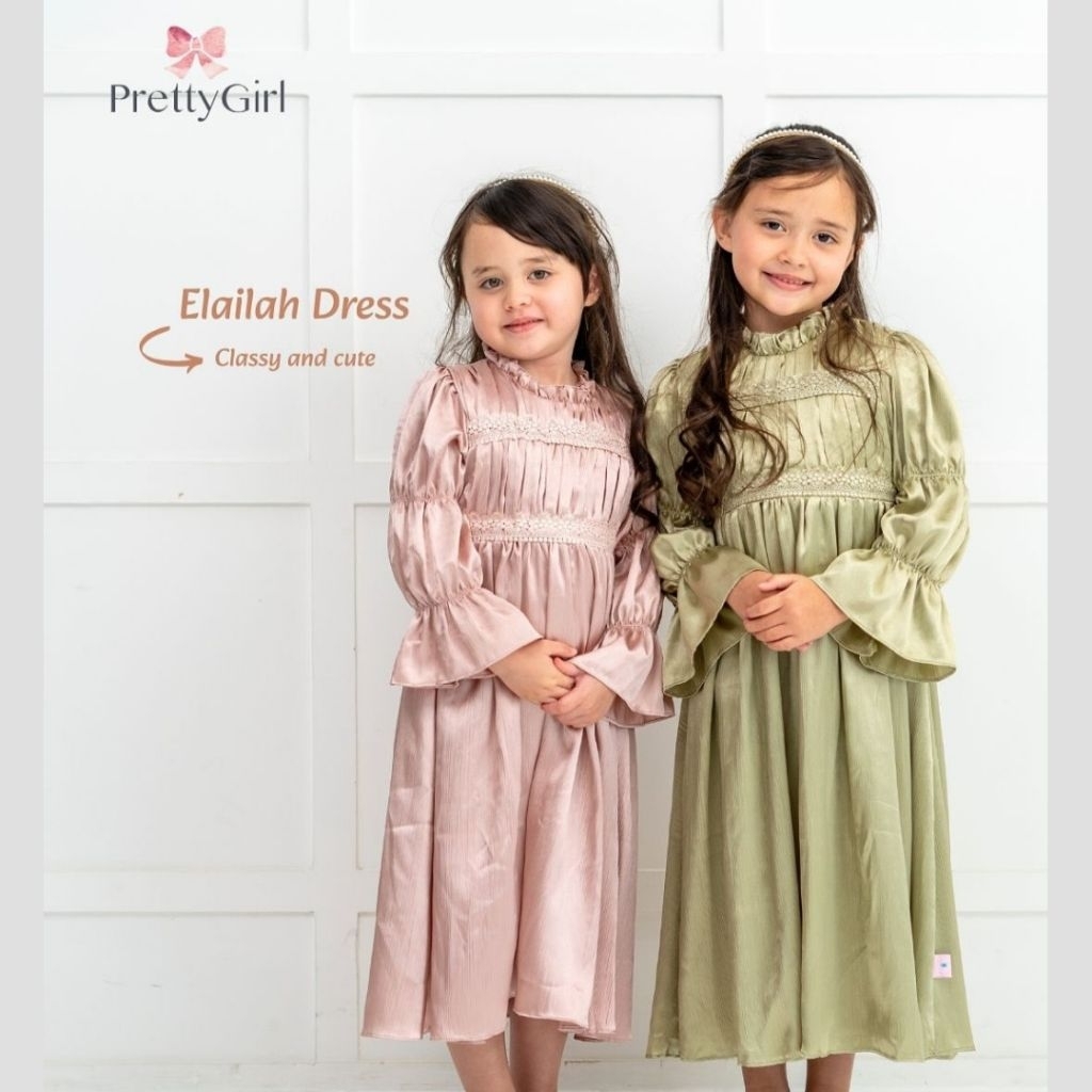 Pretty Girl Dress Elailah Raya Collection Dress Anak