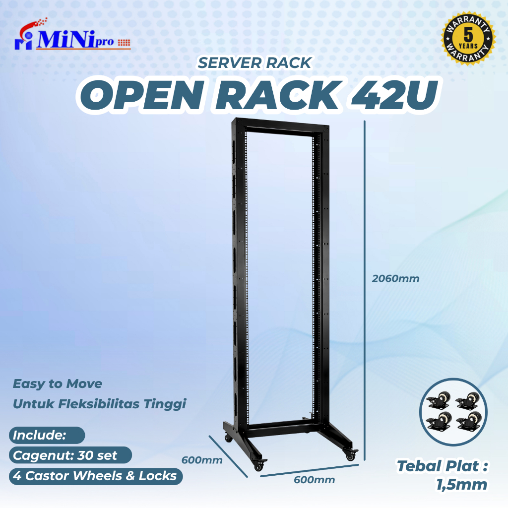 Minipro Open Rack 42U Rack Server