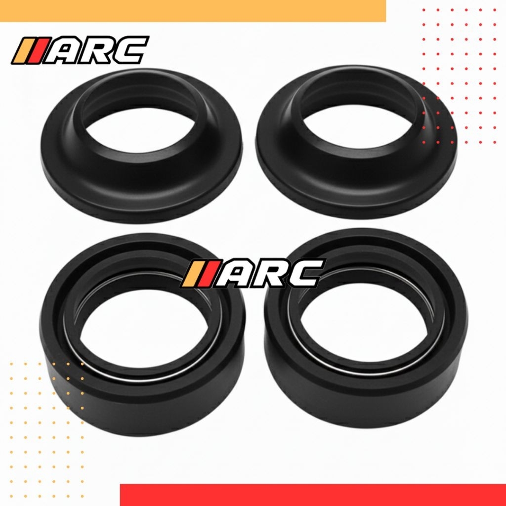 SEAL SHOCK SET SEAL TUTUP ABU DEBU SHOCK DEPAN KAWASAKI KLX 150 BF D TRACKER NINJA 150