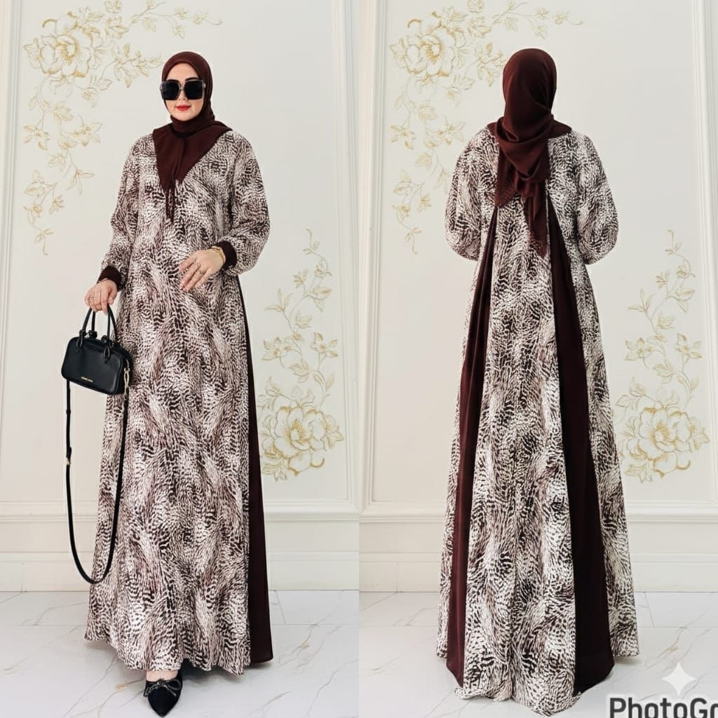 READY* GAMIS NAURA SET HIJAB SEGI4*GAMIS PESTA MOTIF SET HIJAB BESELER NEW