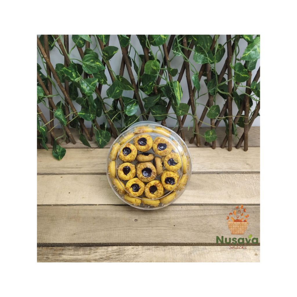 Kue Toples Finger Print Coklat Manis Gurih Nusava Snacks 420gr Camilan Cookies Kiloan Enak