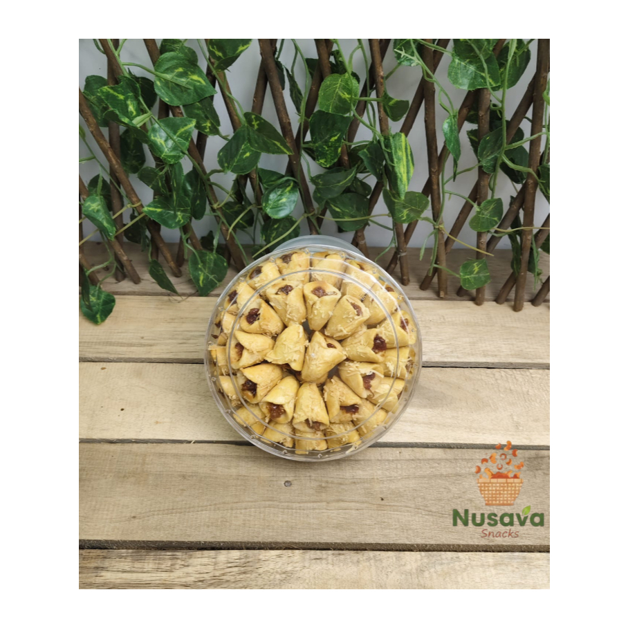 Nastar Lonceng Selai Nanas Nusava Snacks 420gr Kue Kering Lebaran Kiloan Enak
