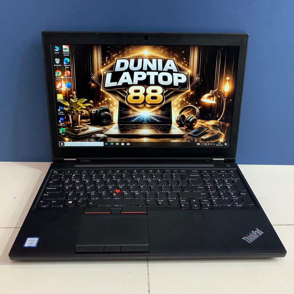 Lenovo Thinkpad P51 Core i7 Gen 7 Ram 8 SSD 256 Nvidia Quadro M2200 Backlight- Siap Pakai