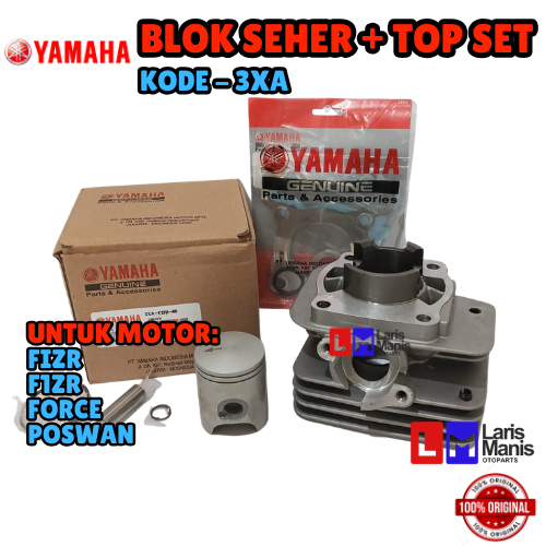 BLOK SEHER + TOP SET YAMAHA 3XA | YAMAHA FIZR, F1ZR, FORCE, POSWAN ORIGINAL