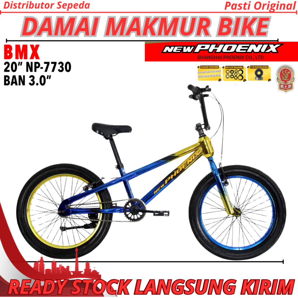 Sepeda BMX 20 Phoenix Original NP 7730 Ban Jumbo 3.0