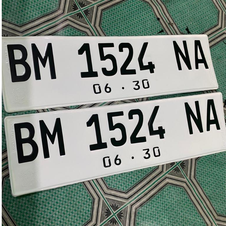 Plat Nomor Mobil Standar || Font Baru & Font Lama