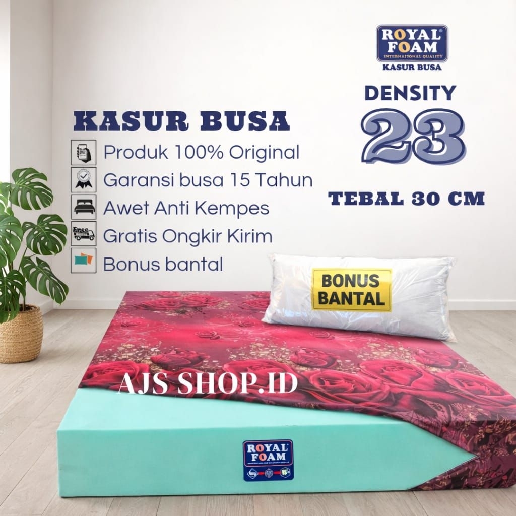 Kasur Busa Royal Foam D23 Light Green Tebal 30cm Garansi busa 20 Tahun Original