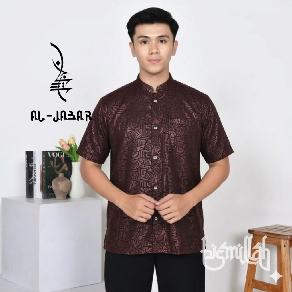 Kemeja Koko Sultan Topo Embos Premium Quality 5RD