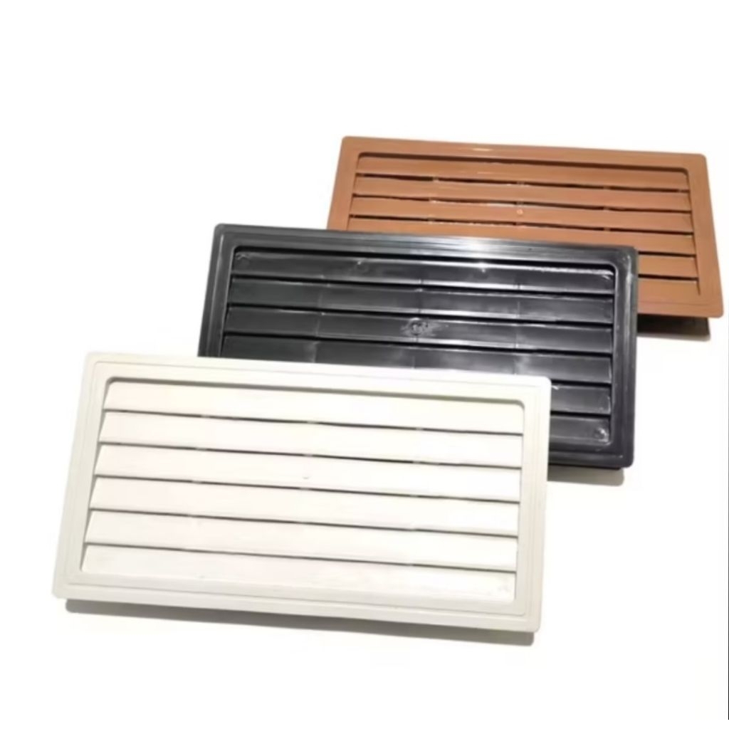 Jalusi PVC Putih - Ventilasi Udara Efisien untuk Kamar Mandi