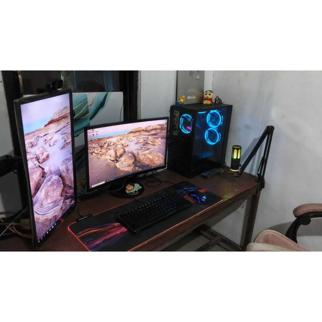 PC GAMING I5 3470F VGA GTX 1050 FULLSET